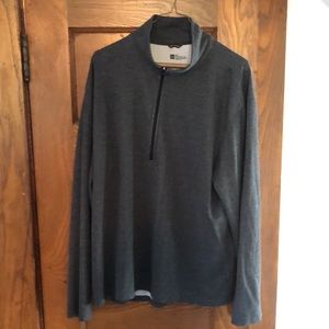Mens XXL GAP QUARTER ZiP PULLOVER GRAY